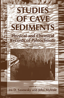 Couverture cartonnée Studies of Cave Sediments de 