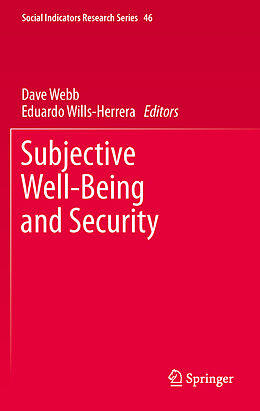 Couverture cartonnée Subjective Well-Being and Security de 