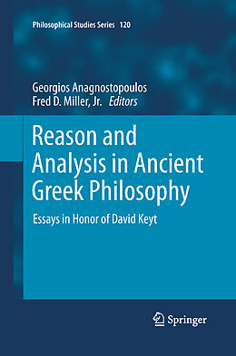 Couverture cartonnée Reason and Analysis in Ancient Greek Philosophy de 