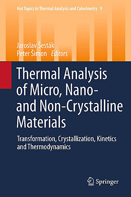 Couverture cartonnée Thermal analysis of Micro, Nano- and Non-Crystalline Materials de 