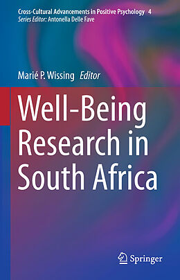 Couverture cartonnée Well-Being Research in South Africa de 