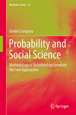 Couverture cartonnée Probability and Social Science de Daniel Courgeau