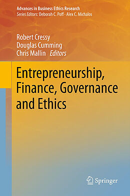 Couverture cartonnée Entrepreneurship, Finance, Governance and Ethics de 