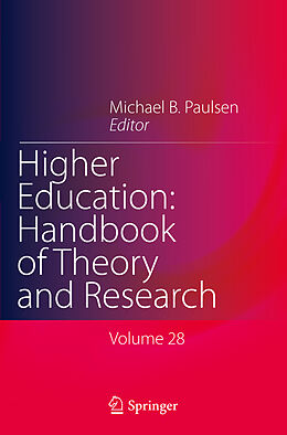 Couverture cartonnée Higher Education: Handbook of Theory and Research de 