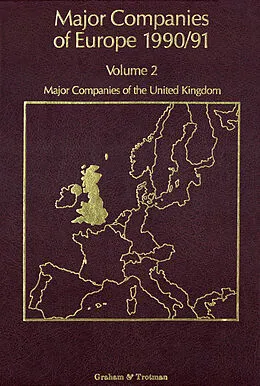 E-Book (pdf) Major Companies of Europe 1990/91 von R. M. Whiteside, A. Wilson, S. Blackburn