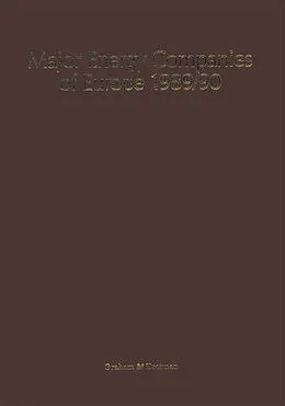 E-Book (pdf) Major Energy Companies of Europe 1989/90 von Petar Sarcevic