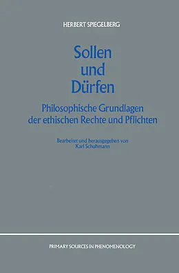 E-Book (pdf) Sollen und Dürfen von E. Spiegelberg