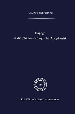 E-Book (pdf) Isagoge in die phänomenologische Apophantik von G. Heffernan