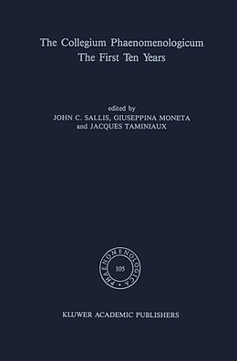 eBook (pdf) The Collegium Phaenomenologicum, The First Ten Years de 