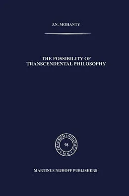 E-Book (pdf) The Possibility of Transcendental Philosophy von J. N. Mohanty