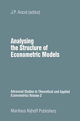 Kartonierter Einband Analysing the Structure of Economic Models von 