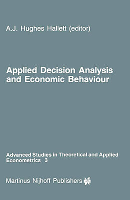 Kartonierter Einband Applied Decision Analysis and Economic Behaviour von 