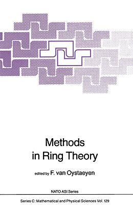 Couverture cartonnée Methods in Ring Theory de 