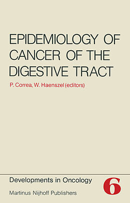 Kartonierter Einband Epidemiology of Cancer of the Digestive Tract von 