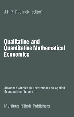 Kartonierter Einband Qualitative and Quantitative Mathematical Economics von 