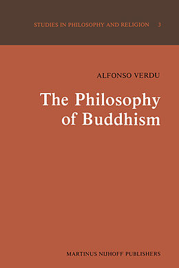 Couverture cartonnée The Philosophy of Buddhism de A. Verdu