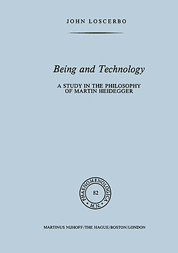Couverture cartonnée Being and Technology de John Loscerbo