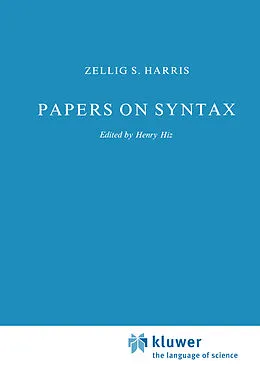 E-Book (pdf) Papers on Syntax von Z. Harris