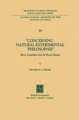 E-Book (pdf) Concerning Natural Experimental Philosophie von Michael R. G. Spiller