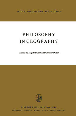 Couverture cartonnée Philosophy in Geography de 