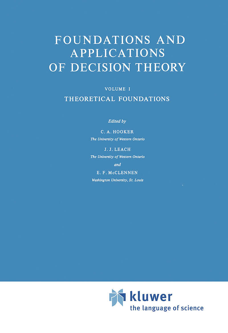 Foundations and Applications of Decision Theory