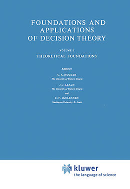 Kartonierter Einband Foundations and Applications of Decision Theory von 