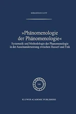 E-Book (pdf) Phänomenologie der Phänomenologie von Sebastian Luft