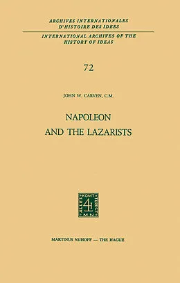 E-Book (pdf) Napoleon and the Lazarists von John W. Carven