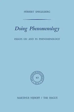E-Book (pdf) Doing Phenomenology von E. Spiegelberg