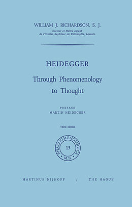 Couverture cartonnée Heidegger de W. J. Richardson