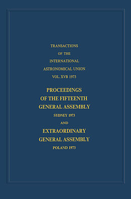 Couverture cartonnée Transactions of the International Astronomical Union de 