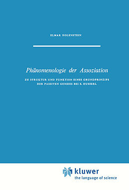 E-Book (pdf) Phänomenologie der Assoziation von E. Holenstein