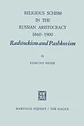 E-Book (pdf) Religious Schism in the Russian Aristocracy 1860-1900 Radstockism and Pashkovism von E. Heier