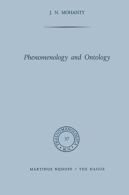 Couverture cartonnée Phenomenology and Ontology de J. N. Mohanty