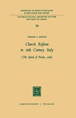 E-Book (pdf) Church Reform in 18th Century Italy von Charles A. Bolton