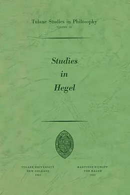 E-Book (pdf) Studies in Hegel von Alan B. Brinkley, James K. Feibleman, Mitchell Franklin