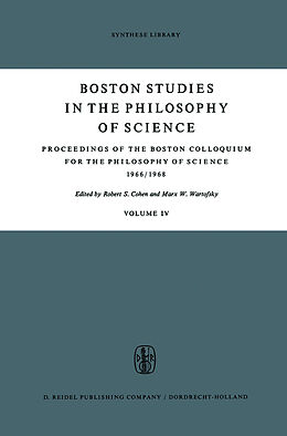 Kartonierter Einband Proceedings of the Boston Colloquium for the Philosophy of Science 1966/1968 von 