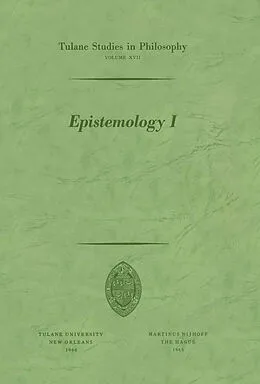 E-Book (pdf) Epistemology I von Peter M. Burkholder, Shannon Dubose, James Wayne Dye