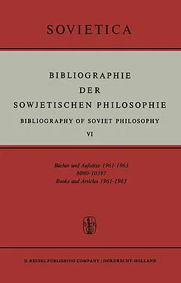 E-Book (pdf) Bibliographie der Sowjetischen Philosophie von 