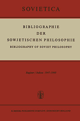 E-Book (pdf) Bibliographie der Sowjetischen Philosophie von 