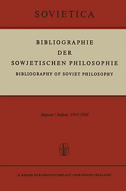 E-Book (pdf) Bibliographie der Sowjetischen Philosophie von 