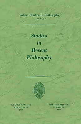 E-Book (pdf) Studies in Recent Philosophy von Andrew J. Reck, Harold N. Lee, Carl H. Hamburg