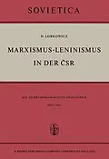 E-Book (pdf) Marxismus-Leninismus in der SR von Nikolaus Lobkowicz