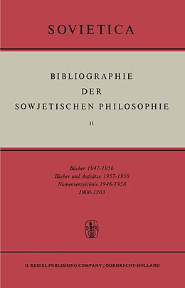 E-Book (pdf) Bibliographie der Sowjetischen Philosophie von 