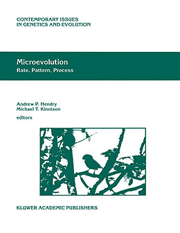 Couverture cartonnée Microevolution Rate, Pattern, Process de 