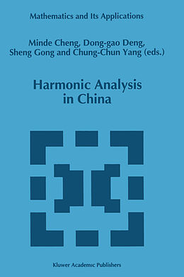 Couverture cartonnée Harmonic Analysis in China de 