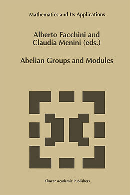 Couverture cartonnée Abelian Groups and Modules de 