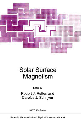 Kartonierter Einband Solar Surface Magnetism von 