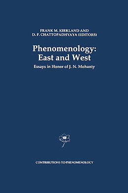 Couverture cartonnée Phenomenology: East and West de 
