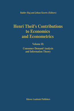 Kartonierter Einband Henri Theil s Contributions to Economics and Econometrics von 